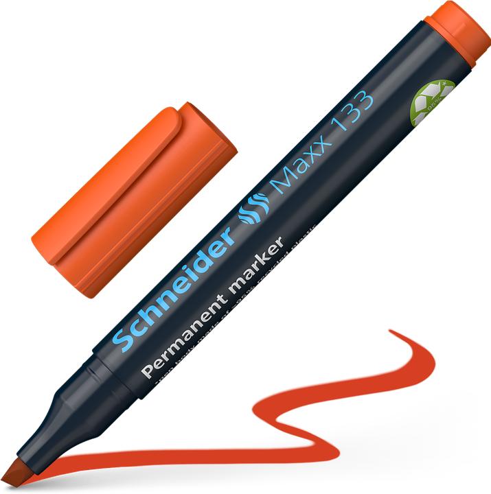 Produktbild Schneider Permanentmarker Maxx 133, 1+4 mm, orange (Orange, 4 mm, 1 x)