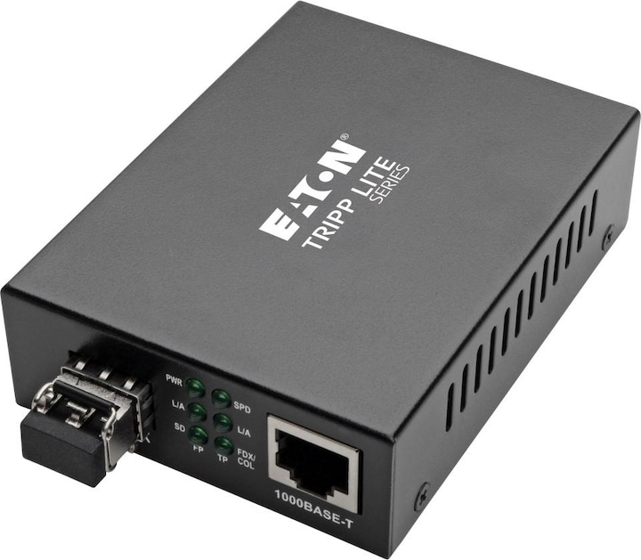 Produktbild Eaton Gigabit Multimode Fiber to Ethernet Media Converter 10/100/1000 LC International Pow