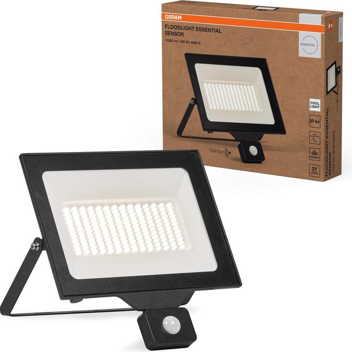 Produktbild Osram Floodlight Essential Sensor 100W 4000K 4099854429835 LED-Aussenstrahler mit (10000 lm, IP44)