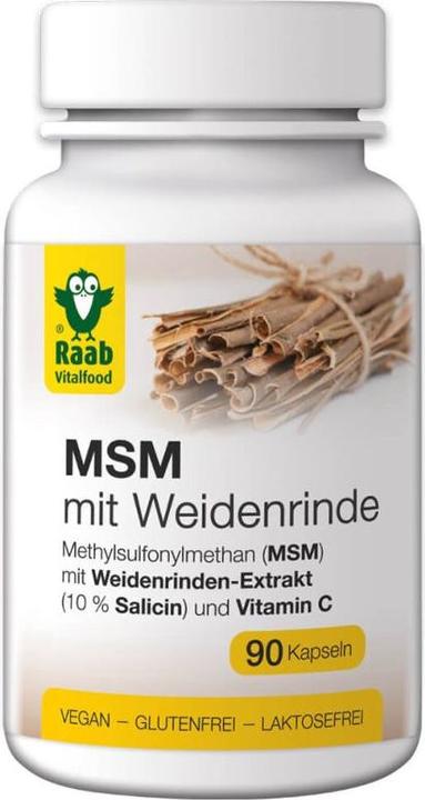 Actual product image Raab MSM with willow bark and vitamin C (90 Piece, Capsules)