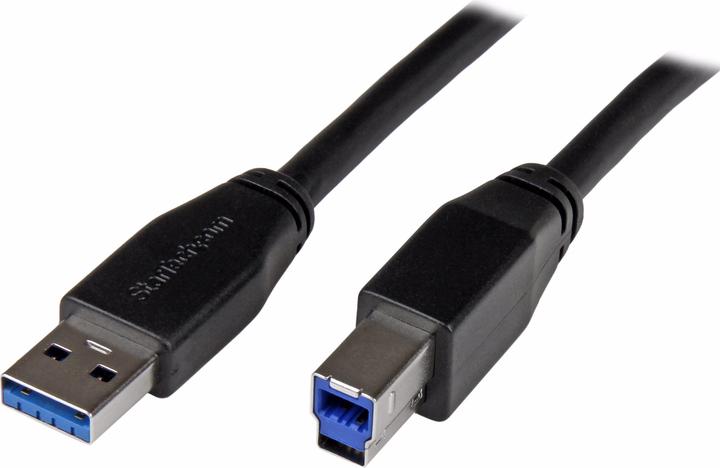 Actual product image StarTech 5m Active USB 3.0 USB-A to USB-B cable - USB A to USB B connection cable - USB 3.1 Gen 1 (5 Gbit/s) (5 m, USB 3.2 Gen 1)