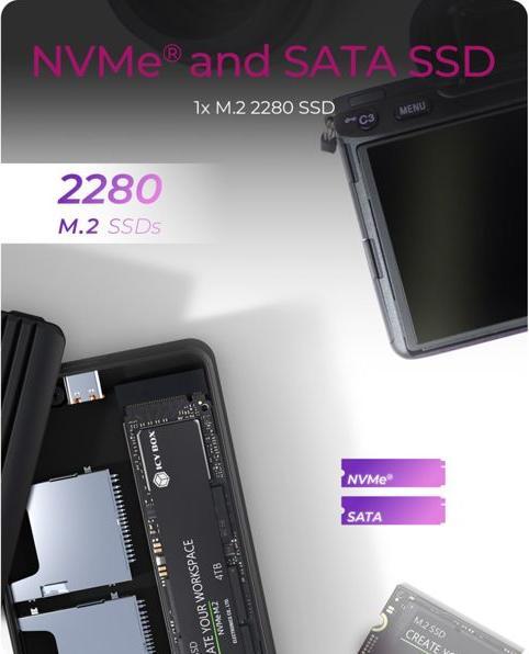 Actual product image Icy Box IB-CR602M-C31 (M.2 2280)