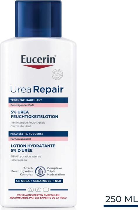 Actual product image Eucerin Urea Repair 5% urea moisturising lotion with soothing fragrance (Body cream, 250 ml)