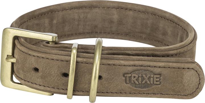 Actual product image Trixie Pure collar, leather, L: 47–54 cm/40 mm, brown (L, Dog)