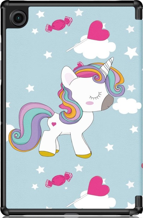 Produktbild Cover-Discount Galaxy Tab A8 10.5 - Tri-fold Smart Case Einhorn (Galaxy Tab A8)