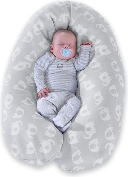 Actual product image Theraline Nursing Pillow "The Comfort" with Spelt Filling incl. Cover 180 cm (180 cm)