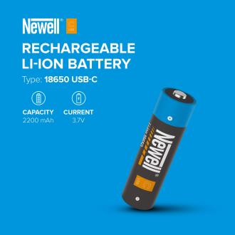 Produktbild Newell 18650 USB-C 2200 mAh Akku (1 Stk., 18650, 2200 mAh)