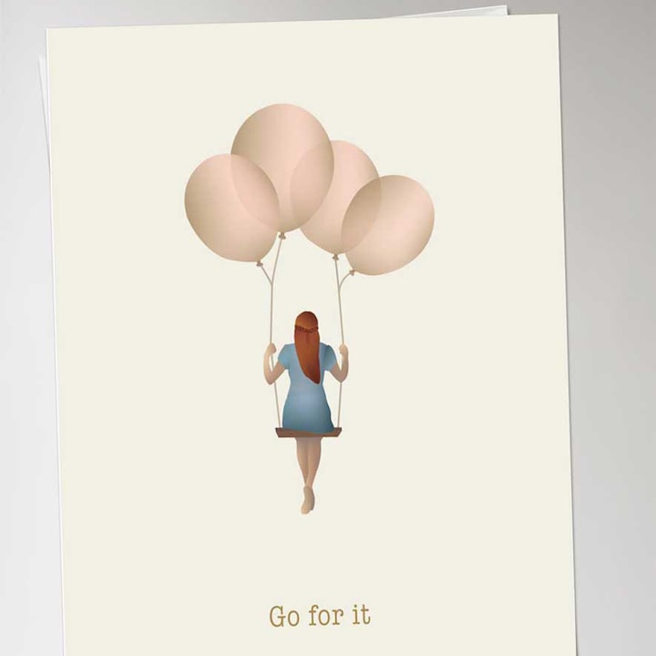 Produktbild Vissevasse Karte mit Text Go for it (2 Stk.)