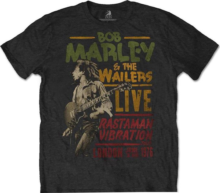 Produktbild Bob Marley Erwachsene Rastaman Vibration Tour 1976 TShirt aus Baumwolle (S)