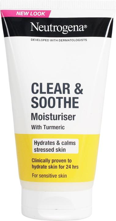 Actual product image Neutrogena Clear & Soothe Face Cream With Turmeric 75Ml (75 ml, 24h cream)