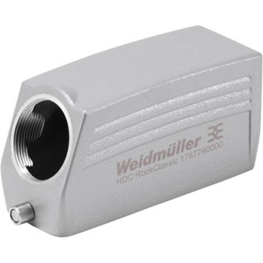 Weidmüller Alloggiamento del gommino, staffa longitudinale, alluminio IP66 1787790000, Cavo + Spina elettrica, Grigio