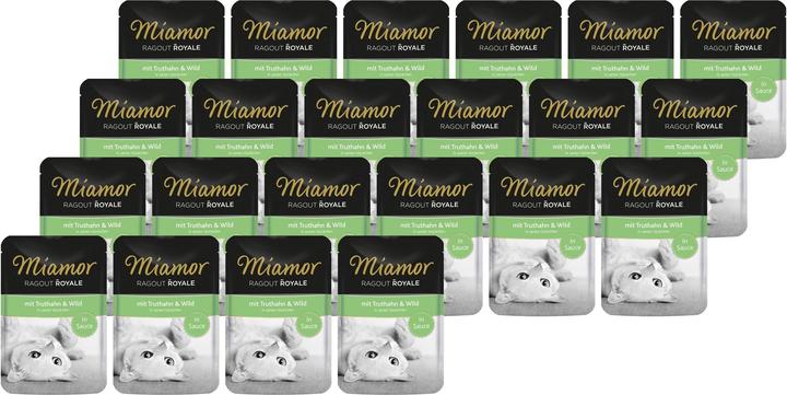 Actual product image Miamor Wet Food Ragout Royale Turkey & Game Sauce, 22 x 100 g (Adult, 22 pcs., 2200 g)