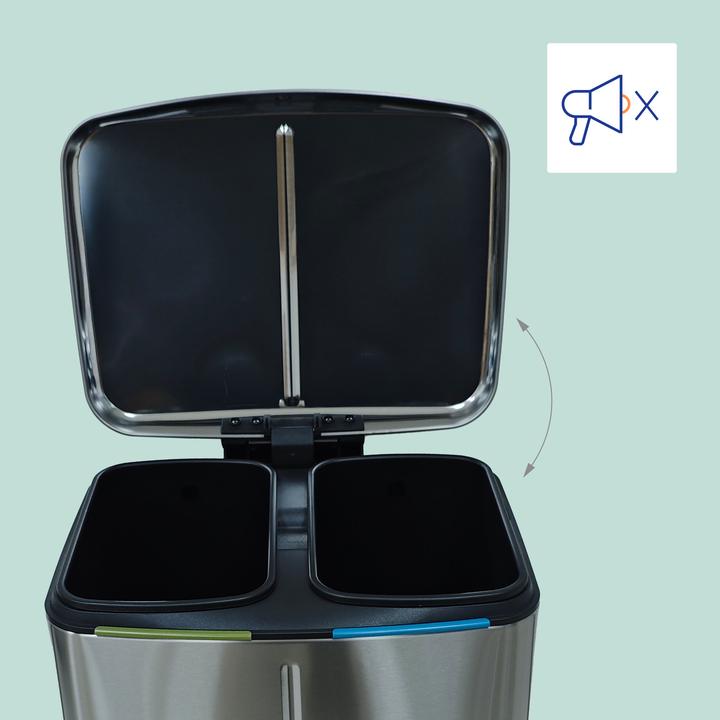 Produktbild Relaxdays Mülleimer 2 Fächer (40 l)