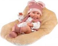 Llorens Vinyl-Babypuppe Nica mit Kissen 40cm
