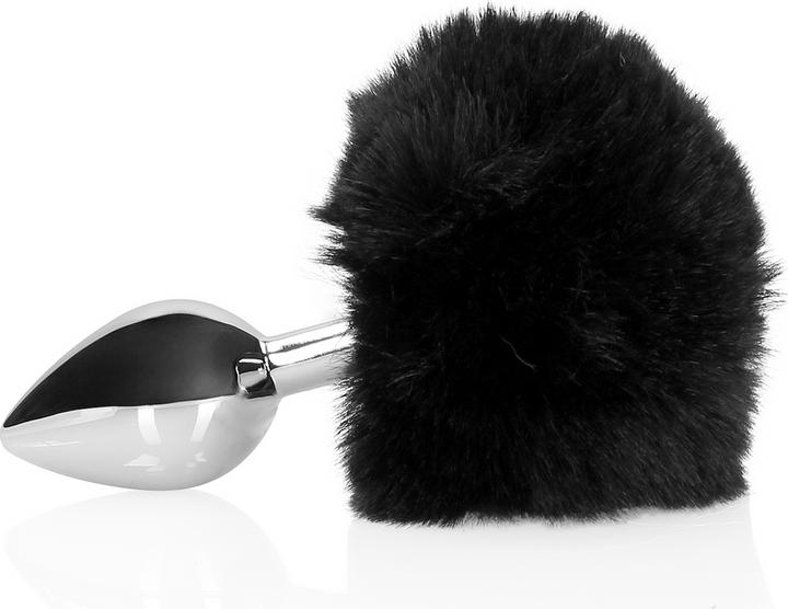 Actual product image Ouch! Bunny Tail with Metal Butt Plug