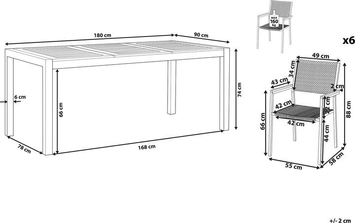 Actual product image Beliani Grosseto (180 cm)