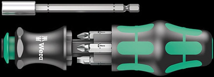 Productafbeelding Wera Kraftform Compact 28 (PH2X 25mm, PH1 x 25 mm, Pz2x25mm, sleuf 1 x 5,5 x 25 mm, PZ 1 x 25, sleuf 1,2 x 6,5 x 25 mm)