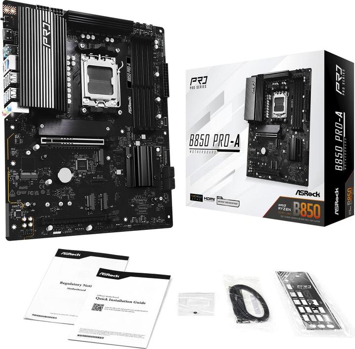 Produktbild AsRock B850 Pro-A (AM5, AMD B850, ATX)