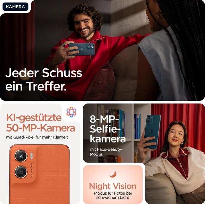 Produktbild Motorola G06 (256 GB, Arabesque, 6.88", Dual SIM, 4G)