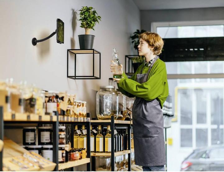 Produktbild Durable Tablethalterung TOUGH WALL/ TABLE/7-13"/-8mm/voll beweglich