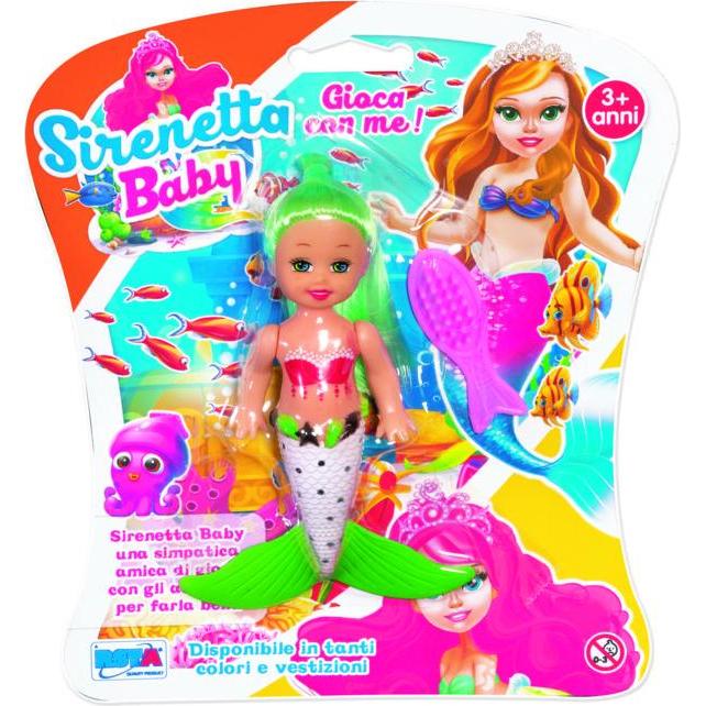 Rs Toys Blister Little Mermaid Baby 11 cm Display 6 Pcs