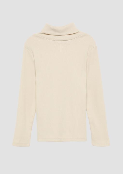 Produktbild S.Oliver T-Shirt Schmales Rollkragen-Shirt mit Stickerei (92)