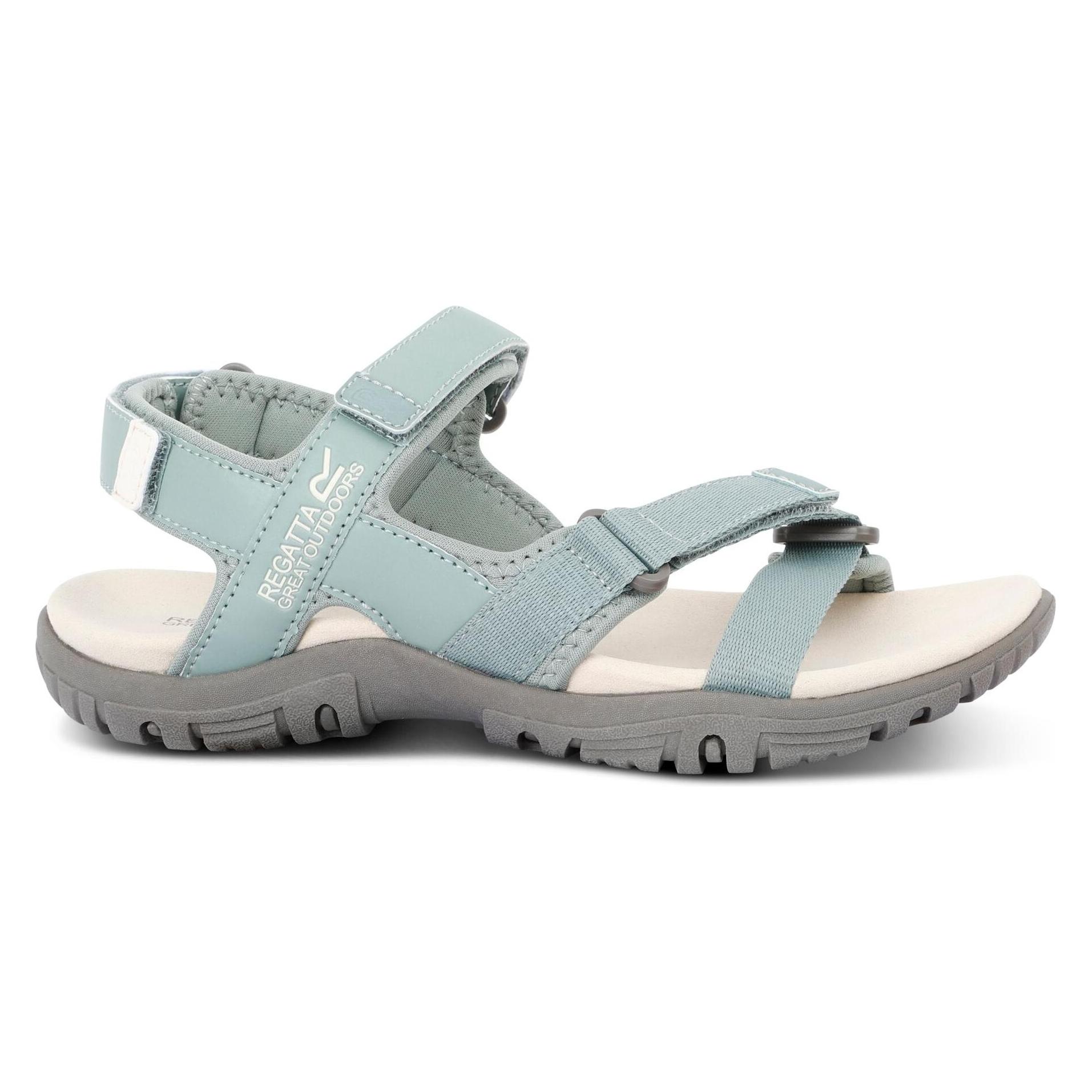 Regatta, Damen, Sandalen, Santa Clara Ii, Grün, Weiss, Beige, (37)