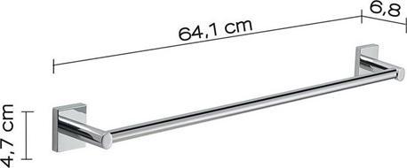 Productafbeelding Domoletti Macao Handdoekhouder 60 cm Verchroomd