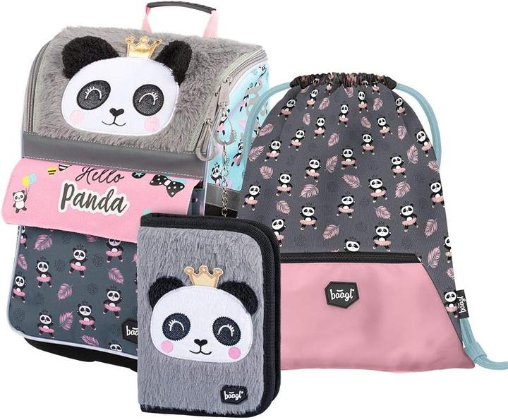 Image du produit Baagl Set de cartables, 3 pièces, Panda Nouveau (18 l)