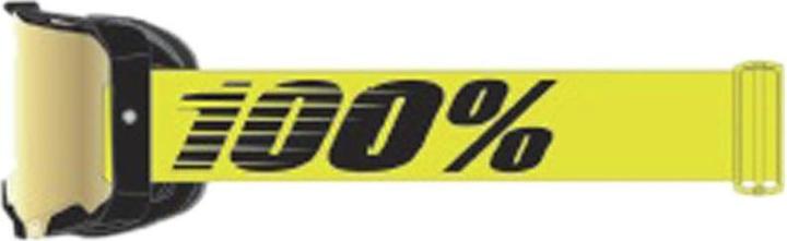 Productafbeelding 100% ARMEGA Neongeel - Spiegelgouden lens (Zwart, Spiegel Goud)