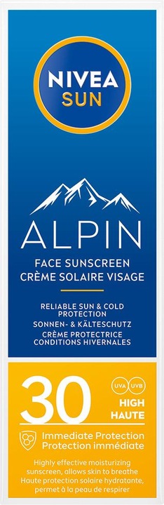 Image du produit NIVEA Sun Alpin Crème solaire pour le visage (Crème solaire visage, SPF 30, 50 ml, 69 g)
