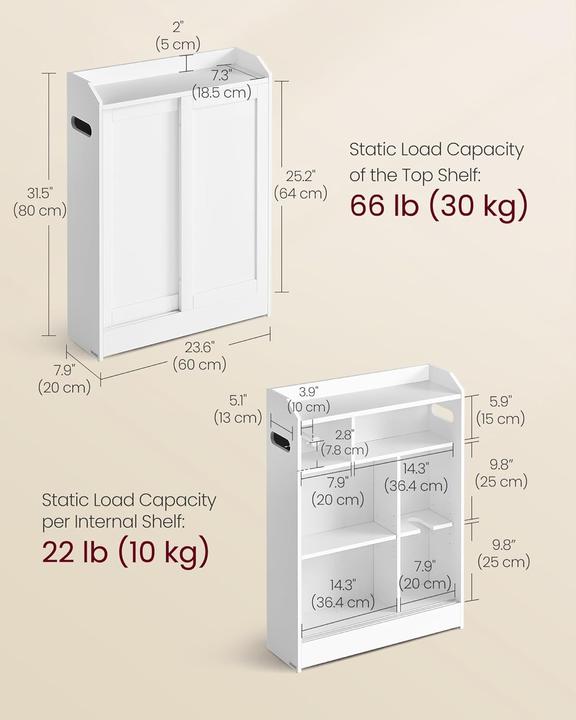 Produktbild Vasagle Butler (60 x 20 x 80 cm)