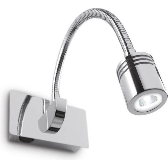 Ideal lux, Wandleuchte + Deckenleuchte, DYNAMO LED Wandleuchte 3W Chrom neutralweiss 031460 (200 lm)