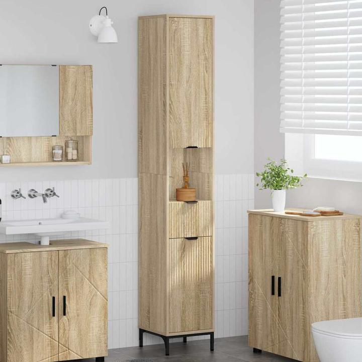Actual product image vidaXL Badezimmer Schrank (33 x 31.50 x 190 cm)