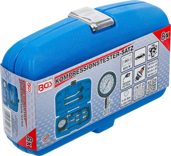 Actual product image BGS Compression Tester Kit for Petrol Engines