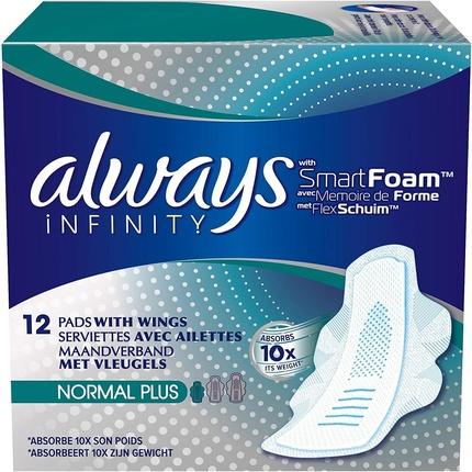 Actual product image Always Infinity Normal Size 1 (12 x, Sanitary pads)