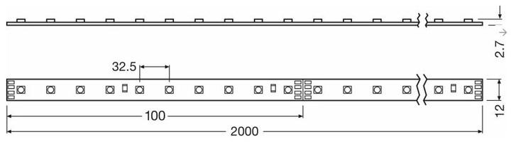 Actual product image Osram Lightify Flex RGBW (18 W, 839 lm)