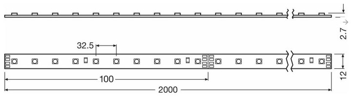 Actual product image Osram Lightify Flex RGBW (18 W, 839 lm)