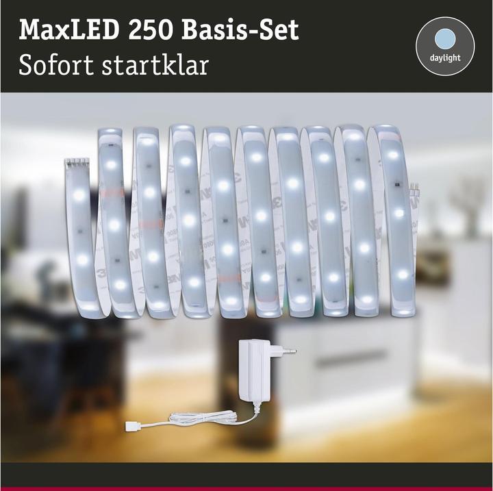 Productafbeelding Paulmann LED-strip MaxLED 250 basisset 6500 K, 3 m (Daglicht, 300 cm, Interieur)