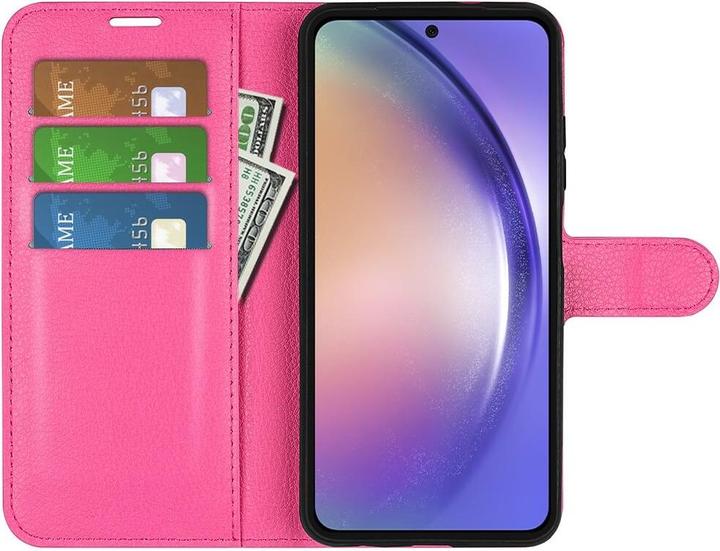 Productafbeelding Cover-Discount Galaxy A55 - Leren hoesje roze (Samsung Galaxy A55)