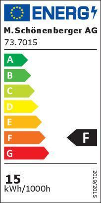 Energie-Label Schönenberger LED Bodeneinbaustrahler VOLTA (1450 lm, IP67)