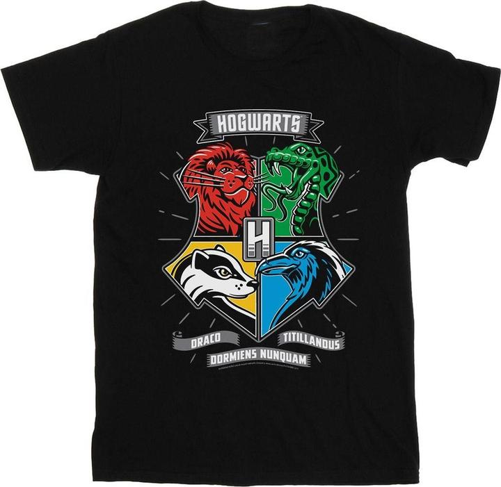 Produktbild Hogwarts Toon Crest TShirt Mädchen (152, 158)