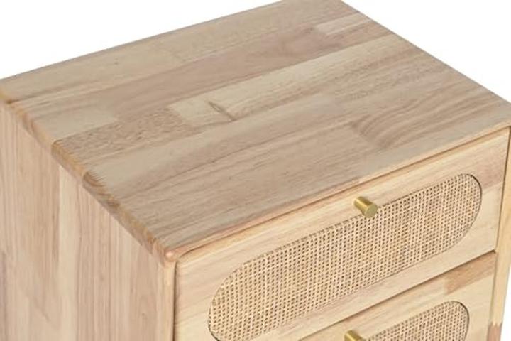 Productafbeelding Cassetto in Legno di Caucciù e Rattan