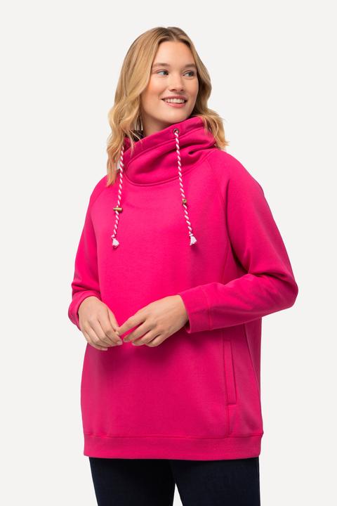 Produktbild Ulla Popken Sweatshirt, weiter Stehkragen, Taschen, Raglan-Langarm (54)