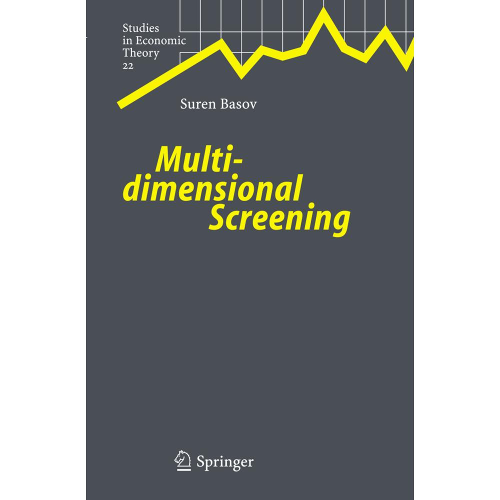 Multidimensional Screening, Fachbücher von Suren Basov