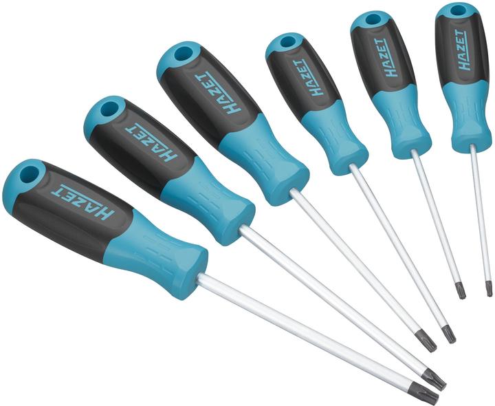 Produktbild HAZET Schraubendreher 811T/6 ∙ Innen TORX® Profil ∙ 6-teilig ∙ Anzahl Werkzeuge: 6 (T-profil)