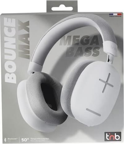 Produktbild T'nB TNB Casque bluetooth Bounce Blanc (ANC, 50 h, Kabellos)
