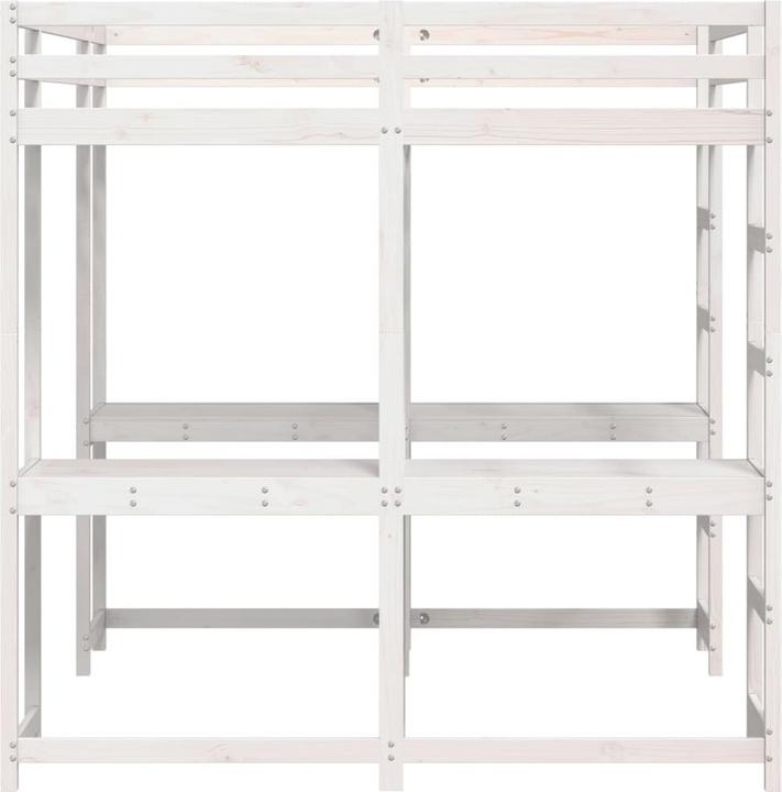 Produktbild vidaXL Hochbett mit Schreibtisch & Leiter (140 x 200 cm)