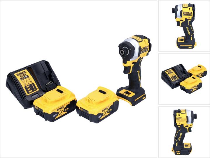 Produktbild DeWalt DCF 850 P2 Akku Schlagschrauber 18 V 205 Nm 1/4" Brushless + 2x Akku 5,0 Ah + LadegerÃ¤t (Ohne externe Stromquelle)
