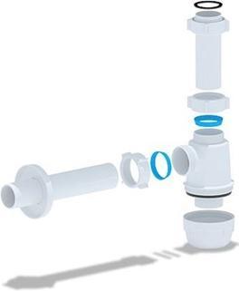 Ani Plast SINK SIPHON 11 / 2X40 PIPE D40 (Flaschensiphon)